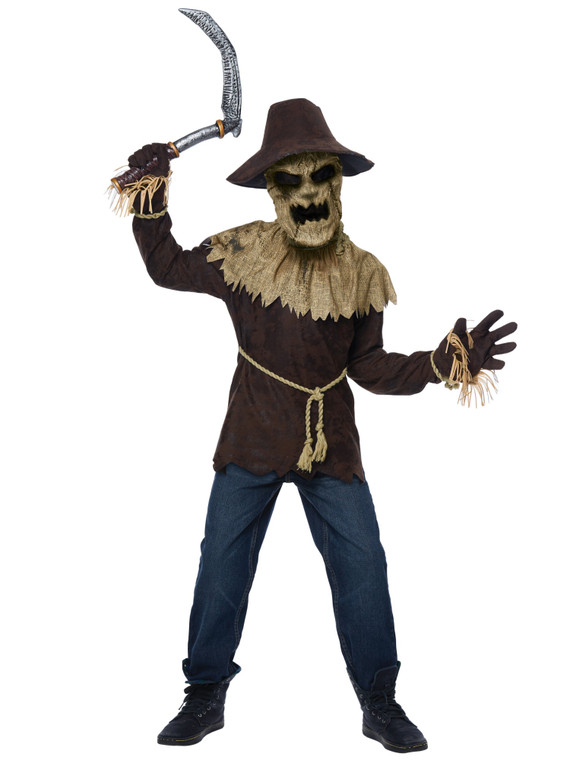 Wicked Scarecrow Horror Creepy Halloween Monster Boys Costume