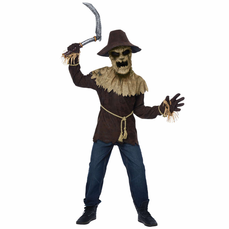Wicked Scarecrow Horror Creepy Halloween Monster Boys Costume