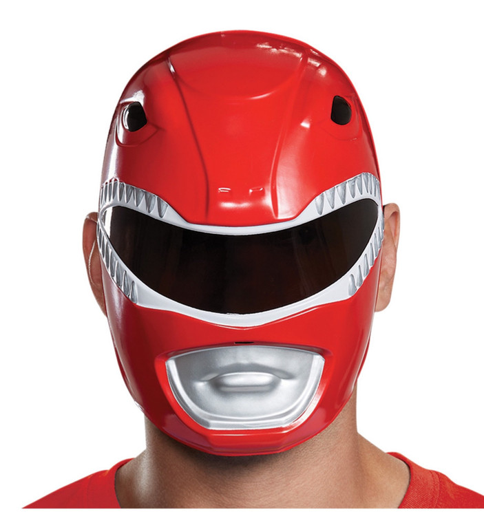 Red Ranger Mighty Morphin Saban's Power Rangers Superhero Mens Costume Mask