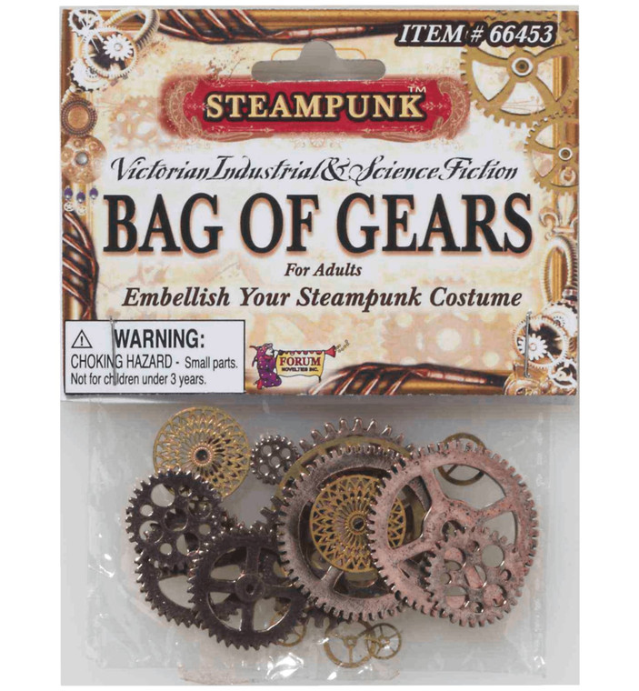 Steampunk Science Fiction Mens Women Decor Craft Jewelry Costume Bag of Gears