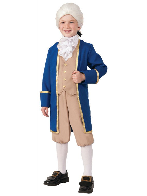George Washington Founding Father US President Colonial Book Week Boys Costume