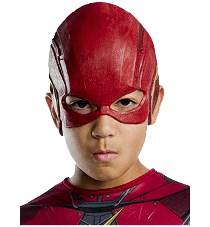 The Flash Justice League Movie Superhero Child Boys Costume Vinyl 1/2 Mask