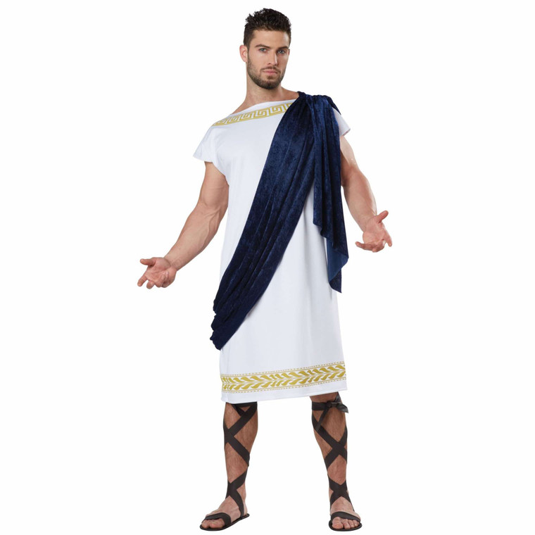 Grecian Toga Greek Roman Julius Caesar Ancient Emperor Mens Costume