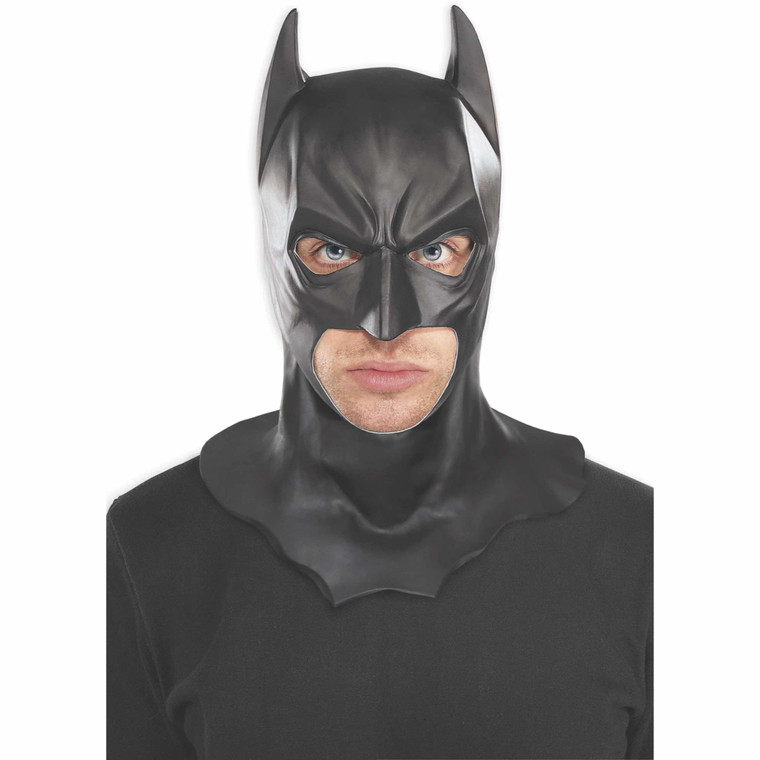 Batman DC Comics Dark Knight Superhero Mens Costume Overhead Full Vinyl Mask