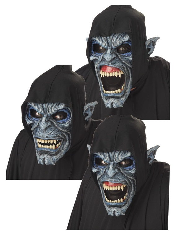 Night Stalker Monster Deluxe Horror Halloween Men Costume Ani-Motion Mask