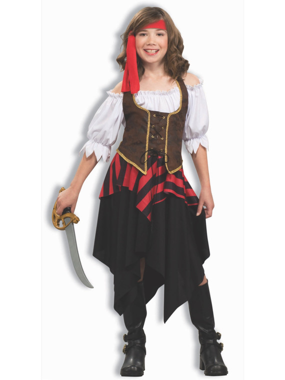 Buccaneer Sweetie Pirate Of The Caribbean Medieval Book Week Girls Costume