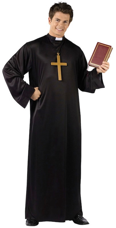 Priest Father Religious Pastor Vicar Men Costume One Size