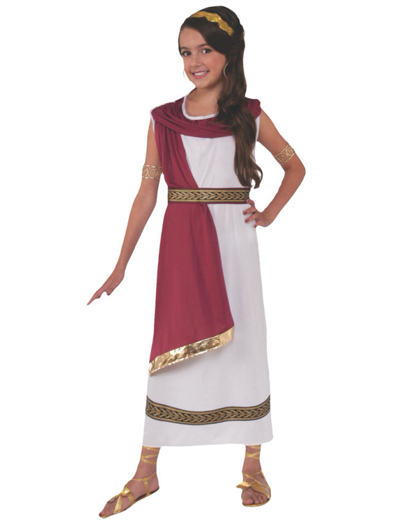Greek Goddess Roman Athenian Egyptian Ancient Toga Book Week Girls Costume