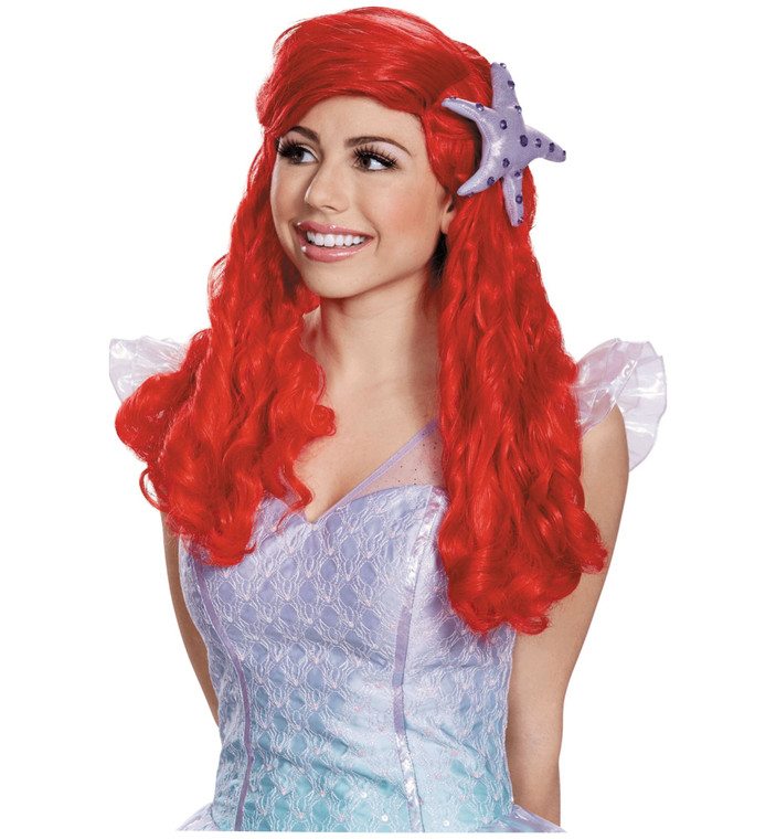 Ariel Disney Princess Little Mermaid Story Book Week  Women Costume Wig