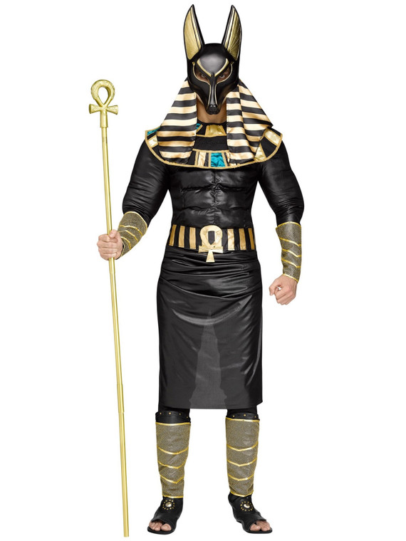 Anubis The Jackal Egyptian God Of Dead War Ancient Egypt Adult Mens Costume OS
