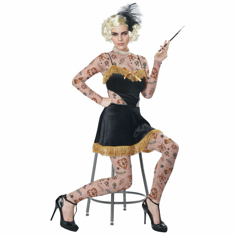 The Amazing Tattooed Lady Flapper 1920s The Greatest Show Man Womens Costume