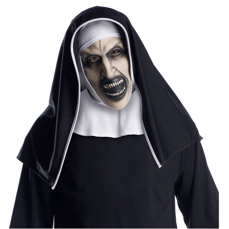 The Nun Horror Movie Ghost The Conjuring Halloween Mens Costume Mask & Headpiece