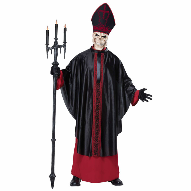 Black Mass Zombie Priest Pope Mens Costume