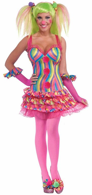 Tootsie The Clown Circus Sweetie Dress Up Women Costume