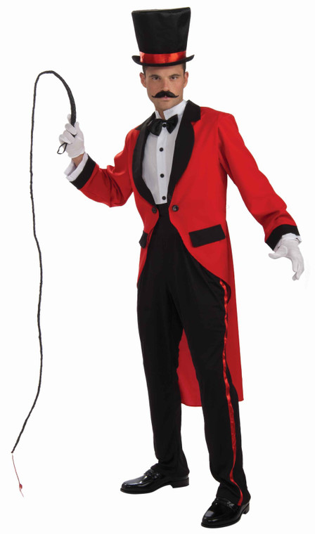 Ring Master Ringmaster Circus Lion Tamer Men Costume STD