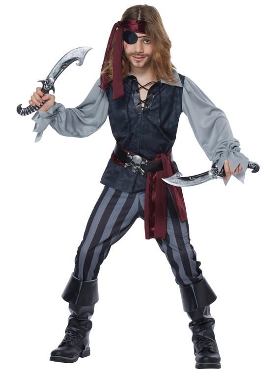 Sea Scoundrel Cutthroat Pirate Captain Buccaneer Book Week Boys Costume