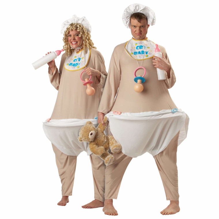 Cry Baby Infant Bodysuit Stag Do Night Role Play Funny Fat Womens Mens Costume
