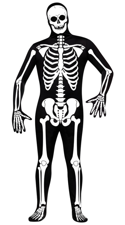 Skeleton Skin Suit Zentai Disappearing Men Costume