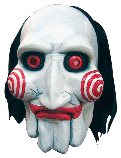 Saw Puppet Jigsaw Billy Deluxe Latex Halloween Men Mask Wig