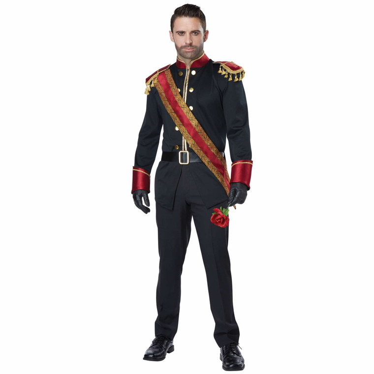 Dark Prince Royal Gothic Fairytale Story Book Medieval Renaissance Mens Costume