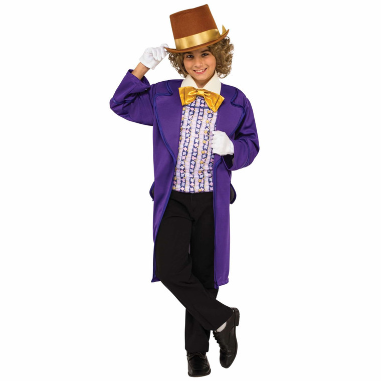 Willy Wonka and the Chocolate Factory Fairytale Story Book Week Boys Costume