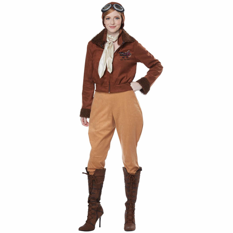 American Aviator Pilot 1920s 30s Female Heroin Book Week Womens Costume