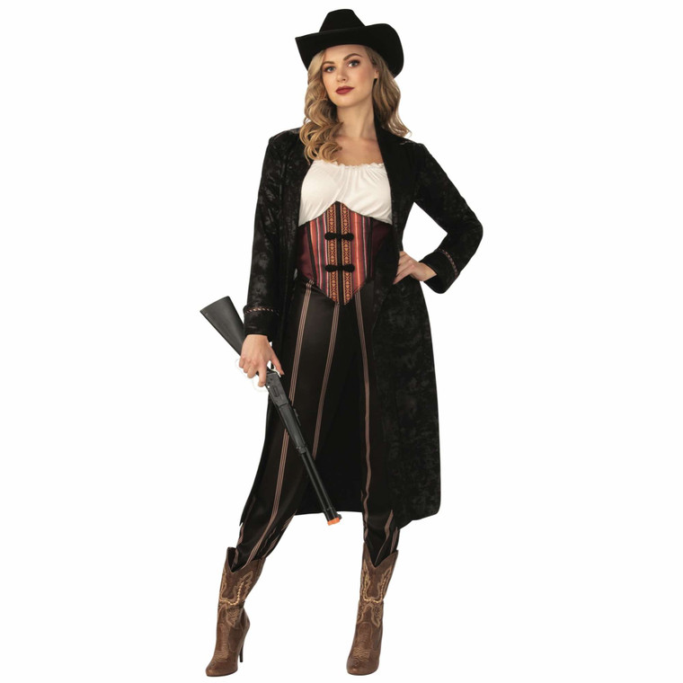 Cowgirl Western Old West Rodeo Gunfighter Book Week Adult Womens Costume