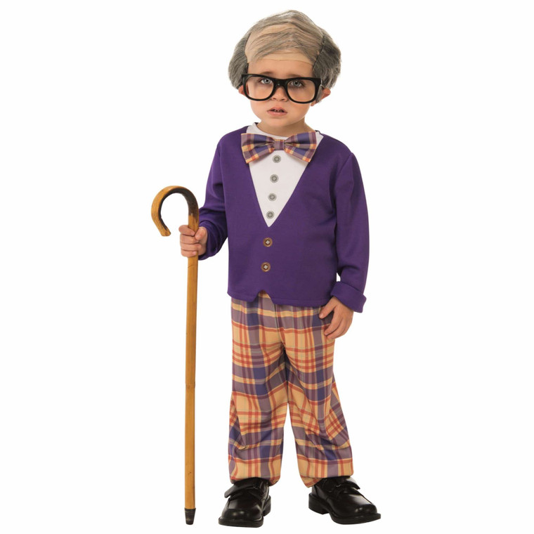 Little Old Man Grandpa Grandfather Geezer 100 Days Book Week Child Boys Costume