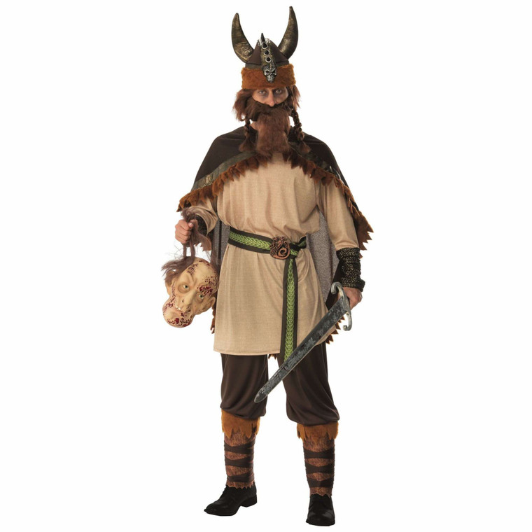 Viking Man Barbarian Warrior Medieval Nordic Men Costume