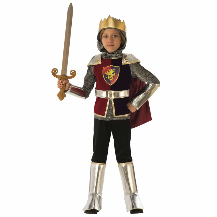 Knight Valiant Medieval Renaissance Dragon Slayer Story Book Week Boys Costume