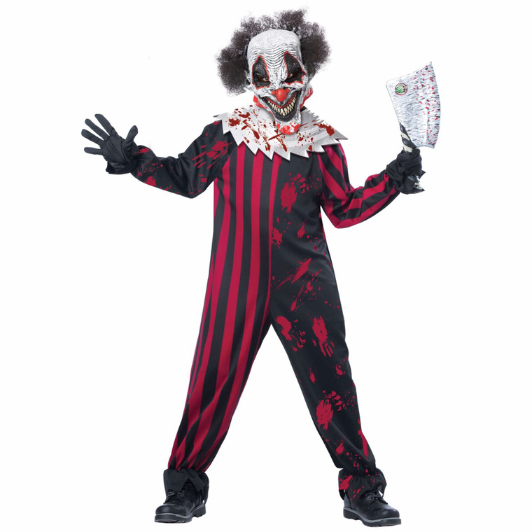 Killer Klown Horror Clown Joker Horror Evil Sinister Halloween Boys Costume