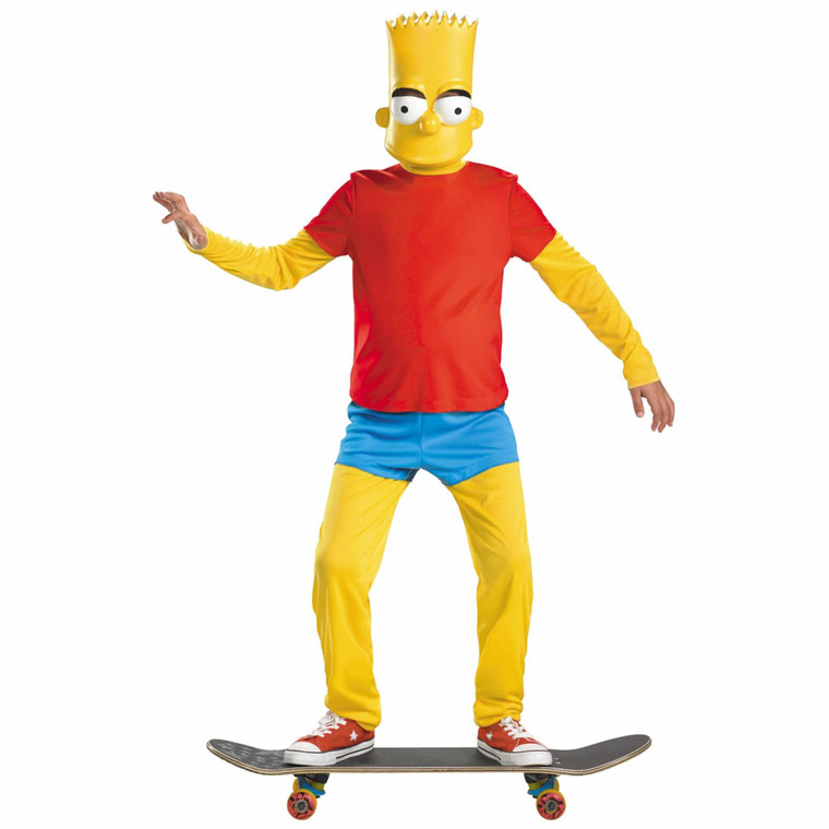 Bart Simpson The Simpsons Deluxe Padded Belly Cartoon Funny Boys Costume