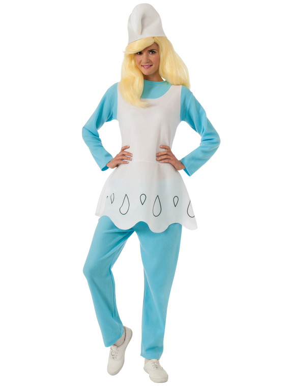 Smurfette Female The Smurfs Comic Cartoon Movie Licensed Women Costume STD
