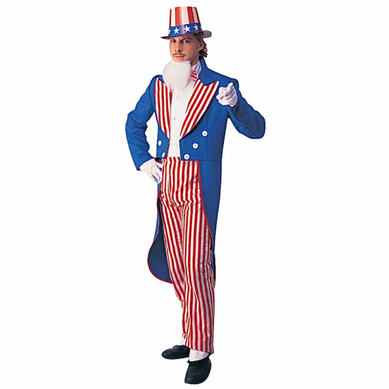 Uncle Sam Patriotic American Deluxe Men Costume