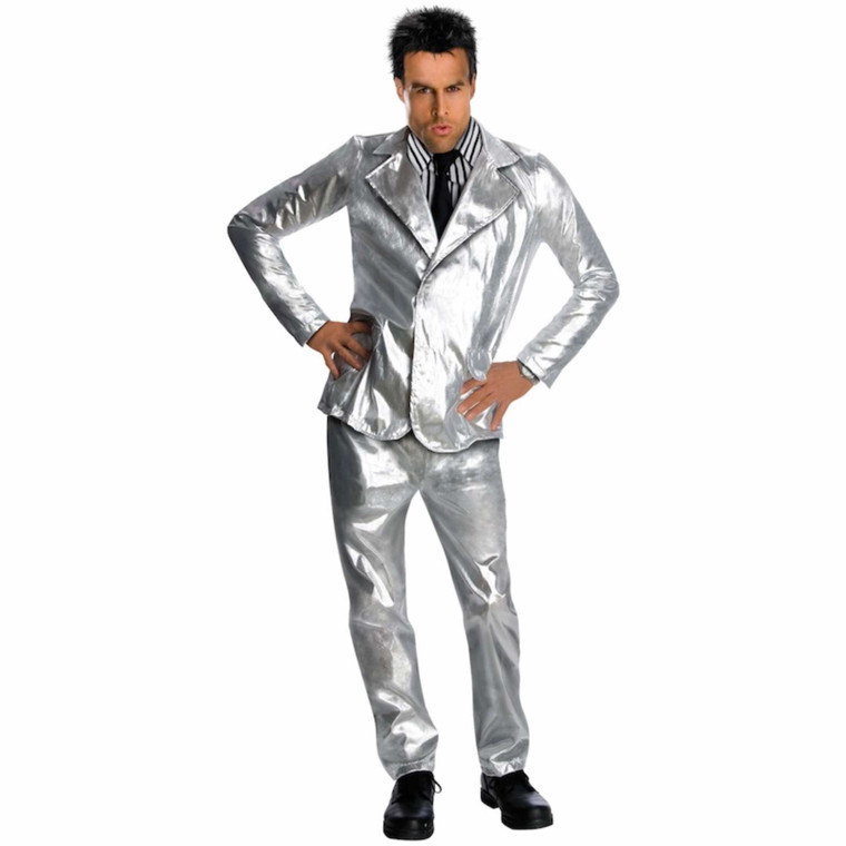 Derek Zoolander Silver Suit Movie Men Costume
