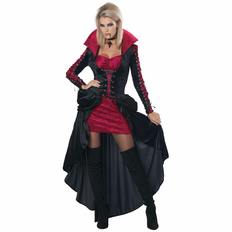 Bloodthirsty Vixen Vampire Vampiress Medieval Halloween Adult Womens Costume