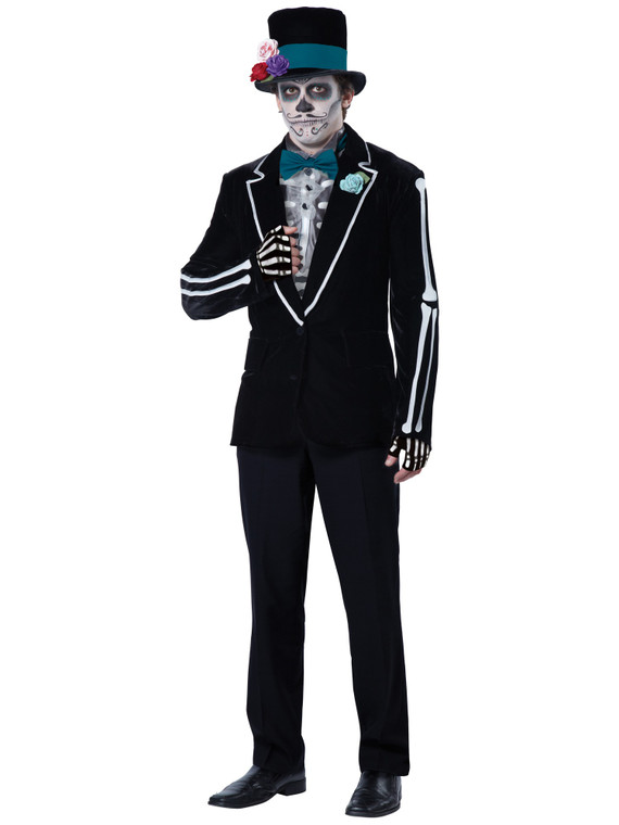 EL Novio Muerto Day Of The Dead Groom Mexican Spanish Deluxe Mens Costume