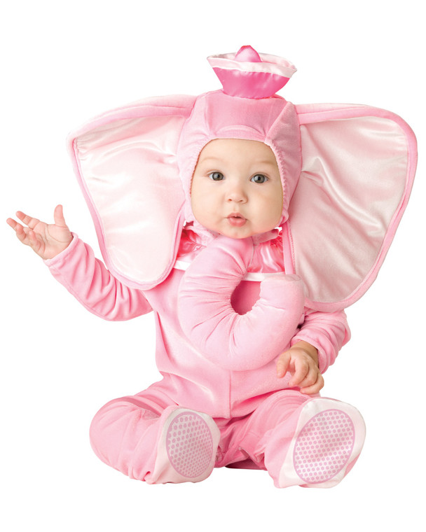 Pink Elephant Animal Baby Girls Infant Costume