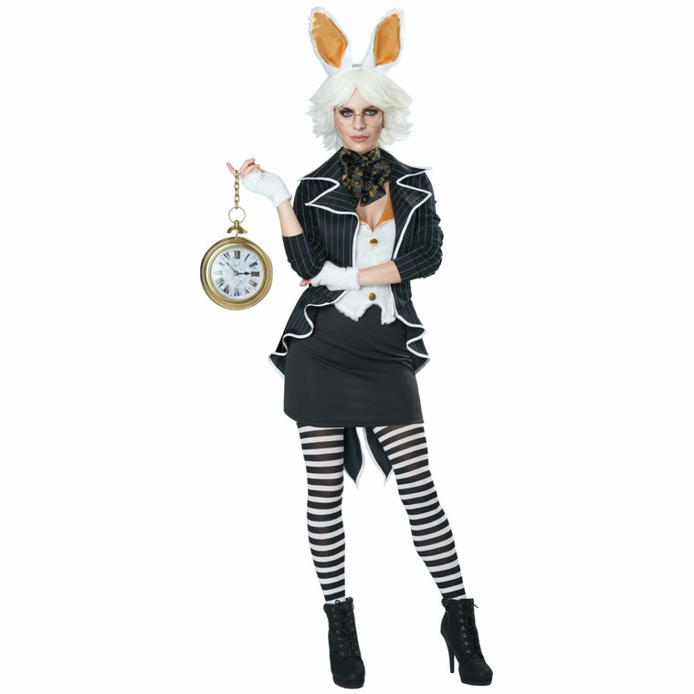 White Rabbit Alice Adventures in Wonderland Storybook Womens Costume