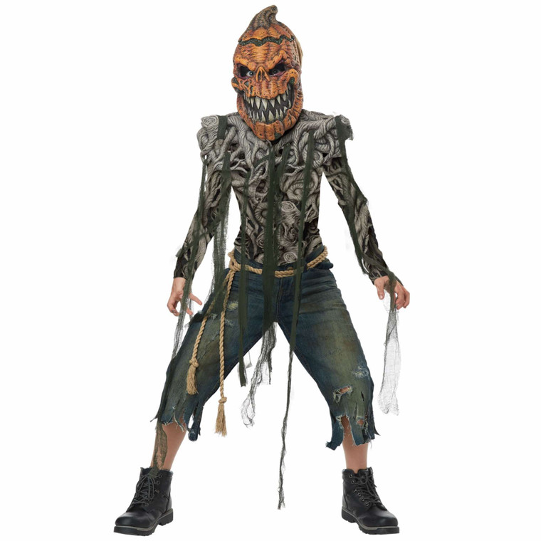 Pumpkin Creature Horror Monster Creepy Spooky Halloween Boys Costume
