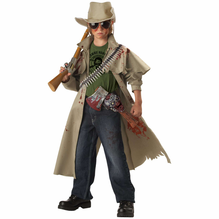 Zombie Hunter Slayer Hero Halloween Child Boys Costume