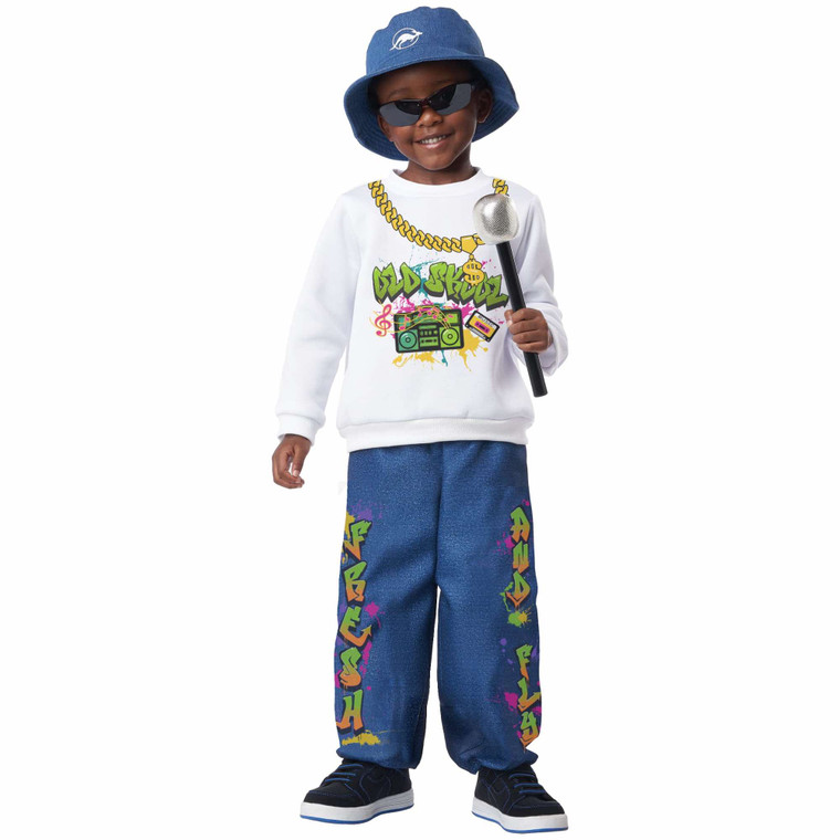 90s Hip Hop Kid 1990s Dancer Rap Star Pop Rock Toddler Child Boys Costume