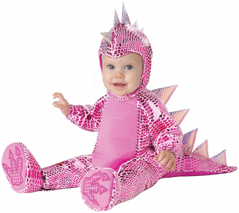 Super Cute-A-Saurus Pink Rex Dinosaur Dino Baby Infant Girls Costume 6-12M