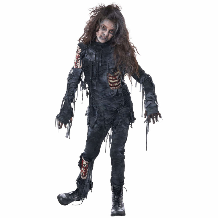Back From The Dead Zombie Horror Ghoul Halloween Child Girls Costume