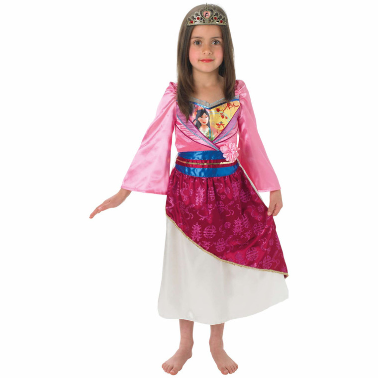 Mulan Shimmer Deluxe Disney Princess Warrior Book Week Child Girls Costume