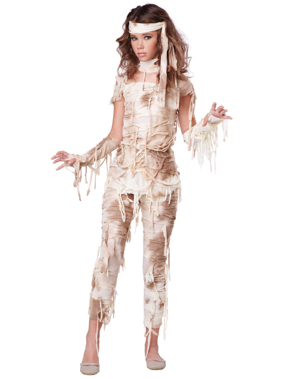 Mysterious Mummy Egyptian Ancient Egypt Zombie Halloween Tween Girls Costume