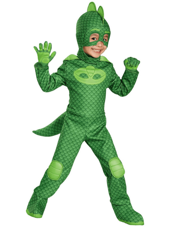 Gekko Deluxe PJ Masks Superhero Glow In The Dark Child Boys Costume L 4-6