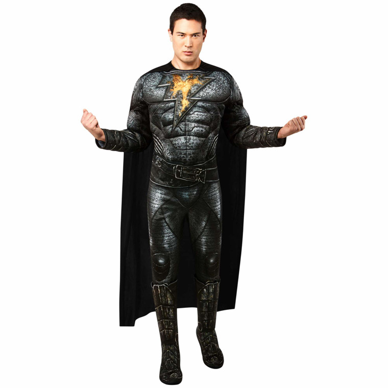 Black Adam Deluxe Muscle DC Comic Movie Superhero Adult Mens Costume