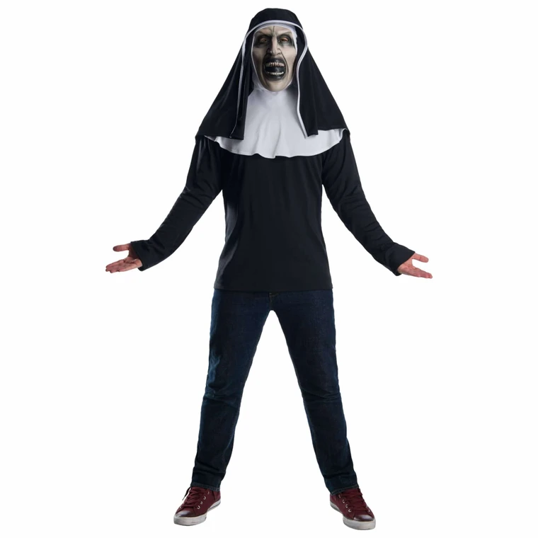 The Nun Conjuring Universe Horror Movie Halloween Mens Costume Top Mask