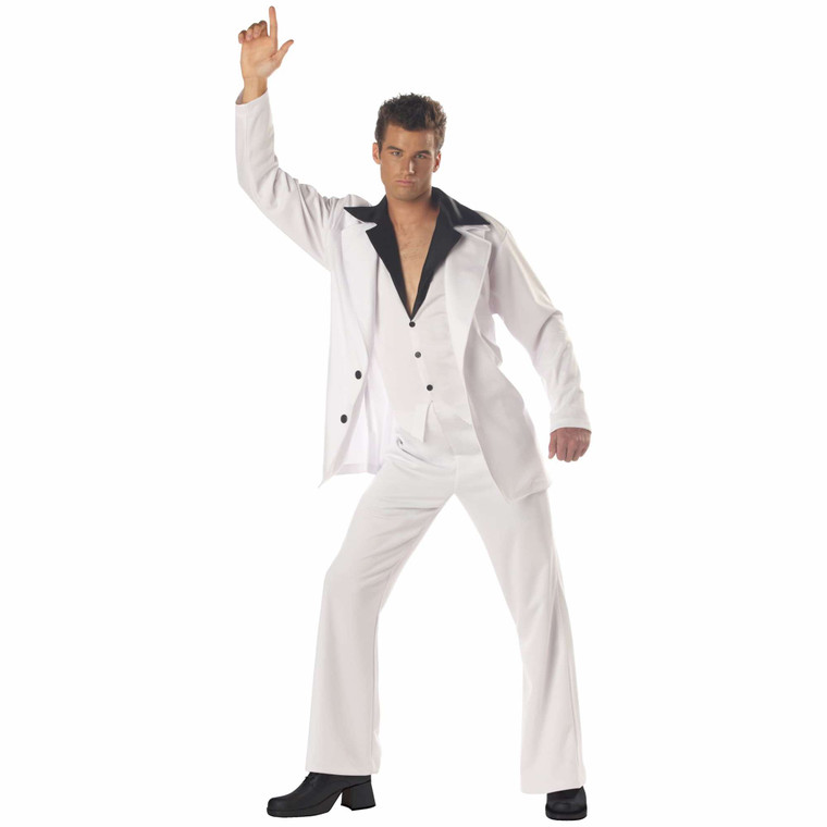 Disco Dude Tony Saturday Night Suit 70s Adult Mens Costume